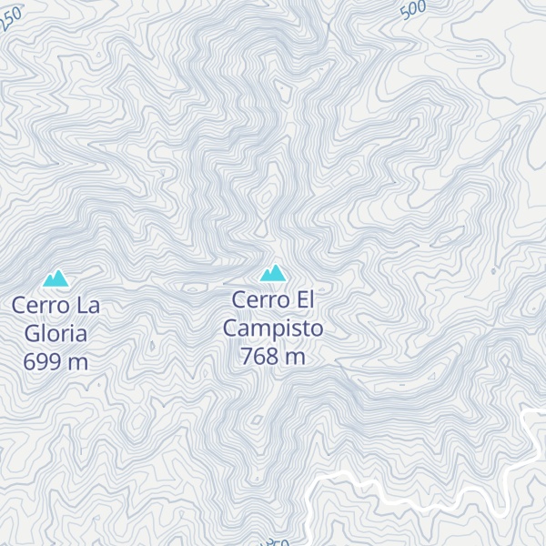 Map of Cerro El Campisto
