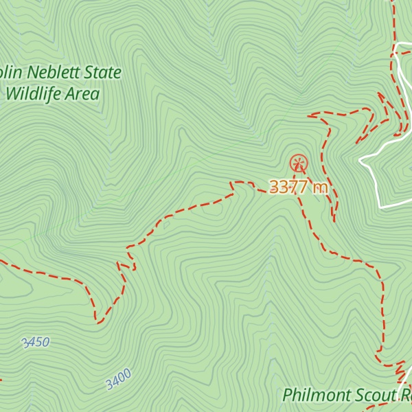 Map of Comanche Peak