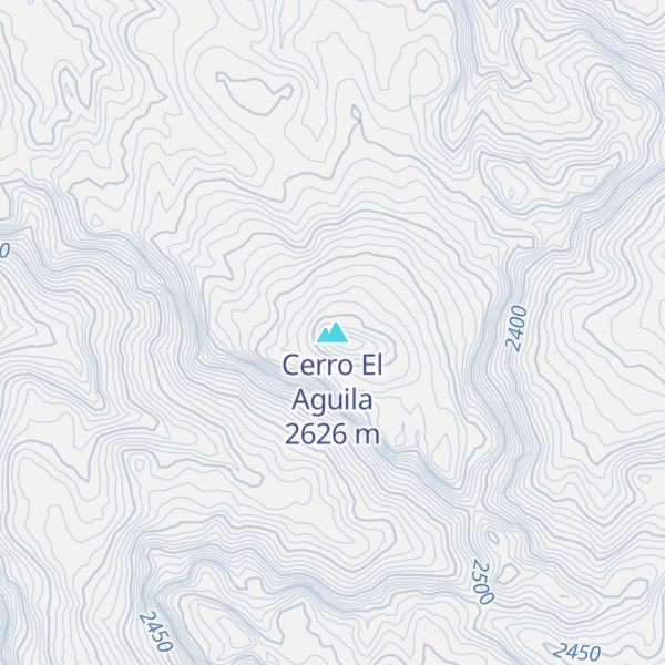 Map of Cerro El Aguila