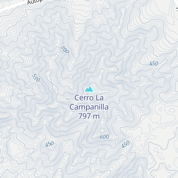 Map of Cerro La Campanilla