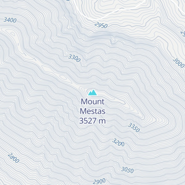 Map of Mount Mestas