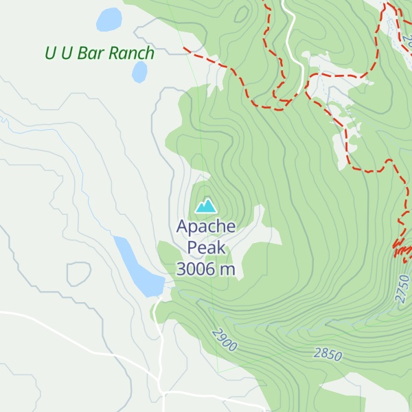 Map of Apache Peak