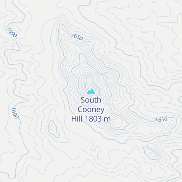 Map of South Cooney Hill