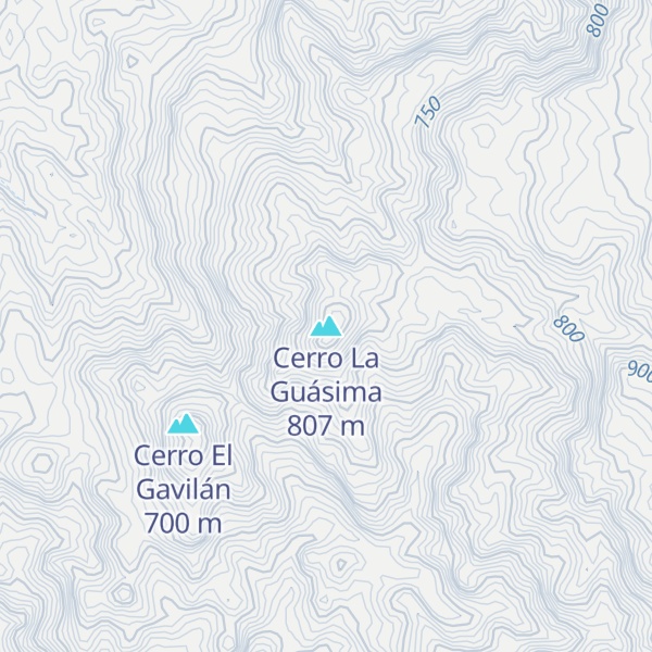 Map of Cerro La Guásima