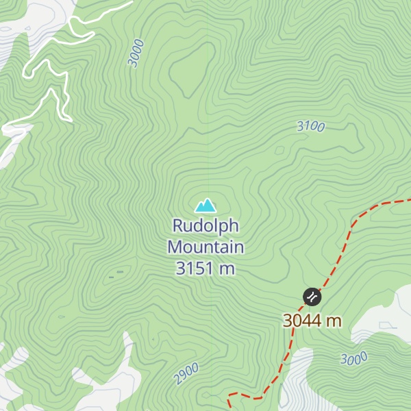 Map of Rudolph Mountain