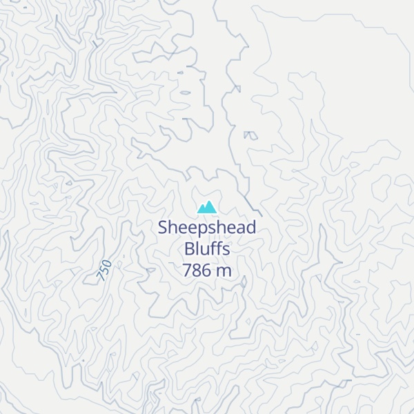 Map of Sheepshead Bluffs