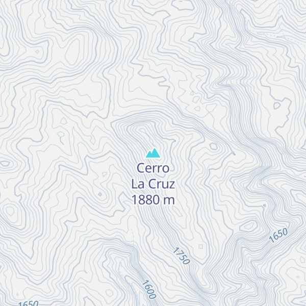 Map of Cerro La Cruz