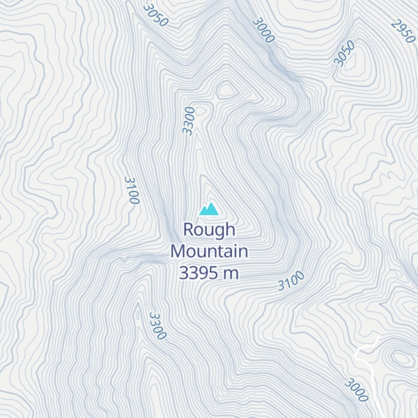 Map of Rough Mountain