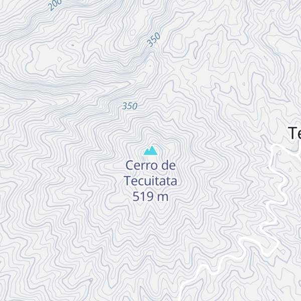 Map of Cerro de Tecuitata