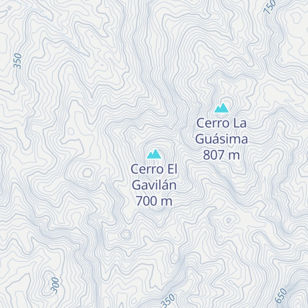 Map of Cerro El Gavilán