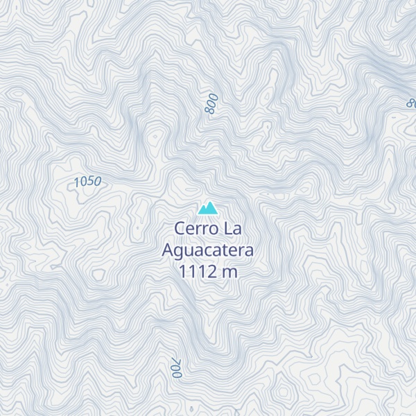 Map of Cerro La Aguacatera