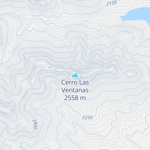 Map of Cerro Las Ventanas