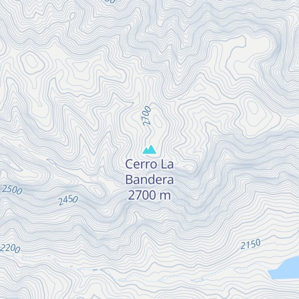 Map of Cerro La Bandera