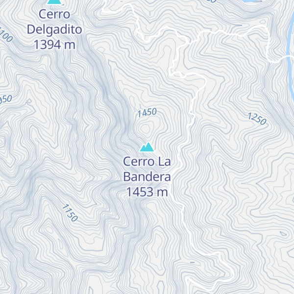 Map of Cerro La Bandera