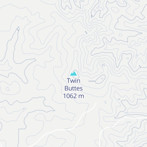 Map of Twin Buttes