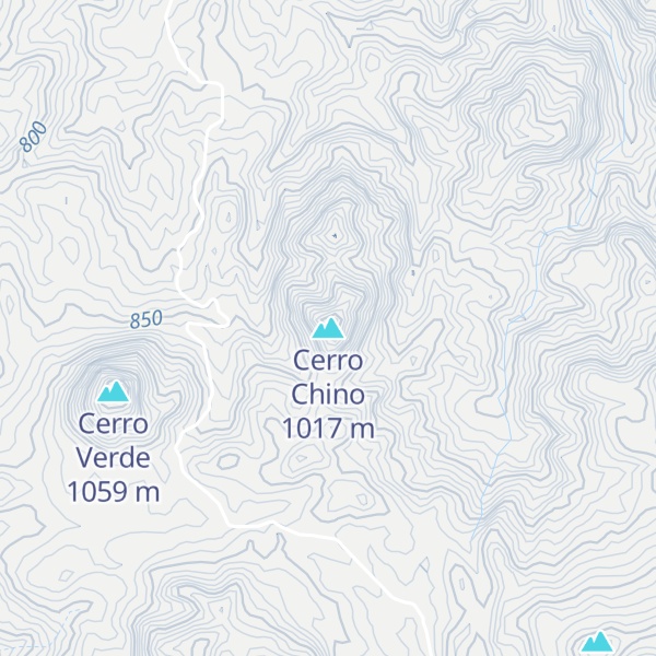 Map of Cerro Chino
