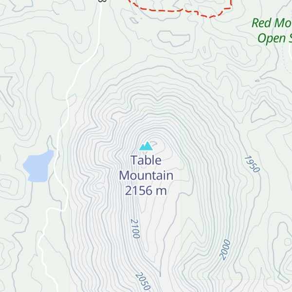 Map of Table Mountain