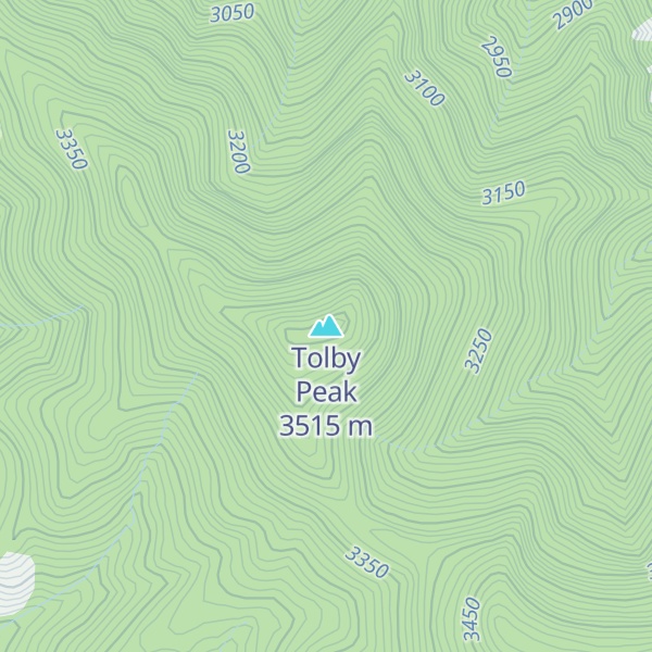 Map of Tolby Peak