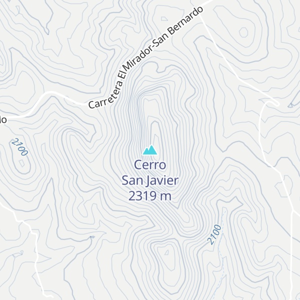 Map of Cerro San Javier