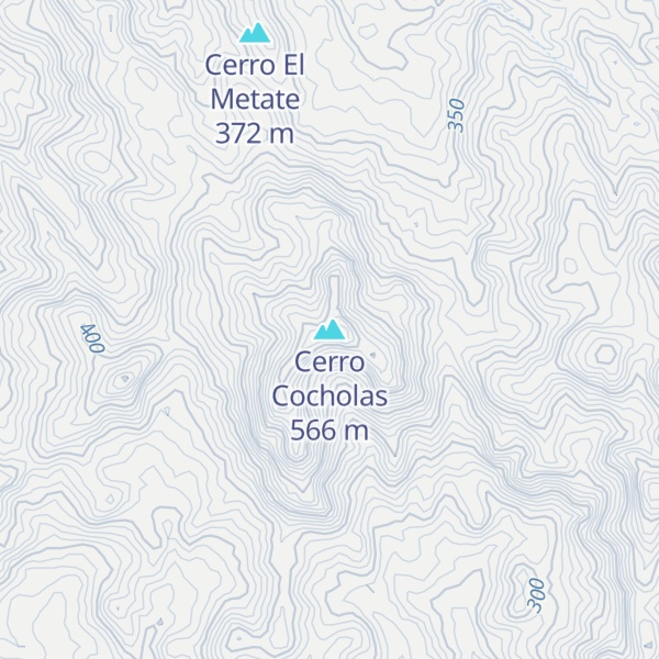 Map of Cerro Cocholas