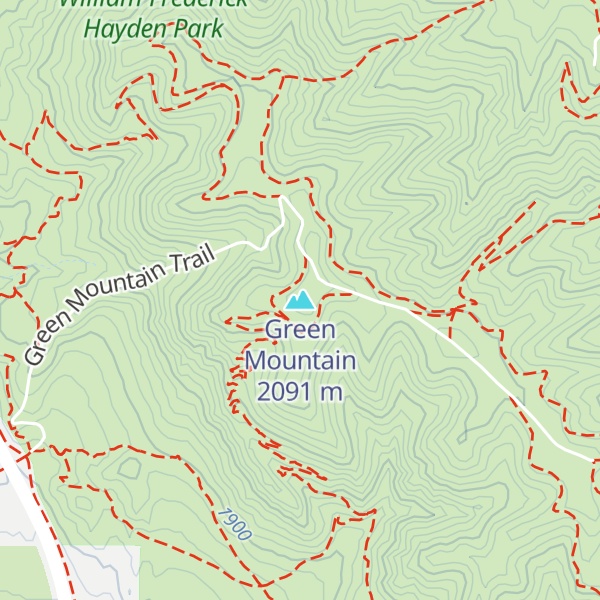 Map of Green Mountain