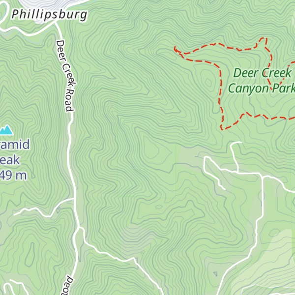 Map of Wilds Peak