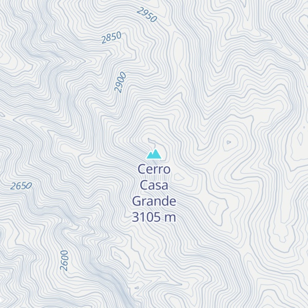 Map of Cerro Casa Grande