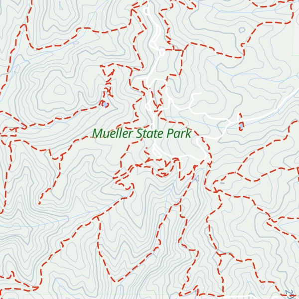 Map of Mueller State Park Visitor Center