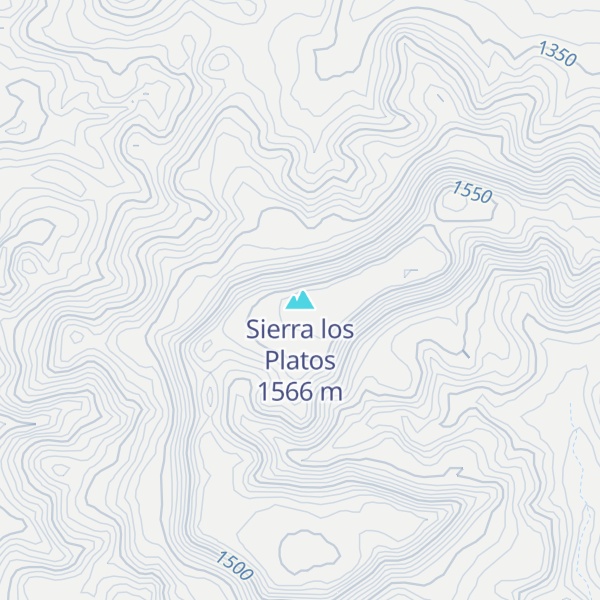 Map of Sierra los Platos