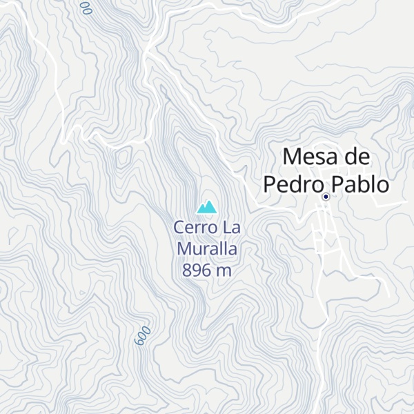 Map of Cerro La Muralla