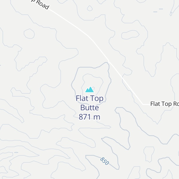 Map of Flat Top Butte