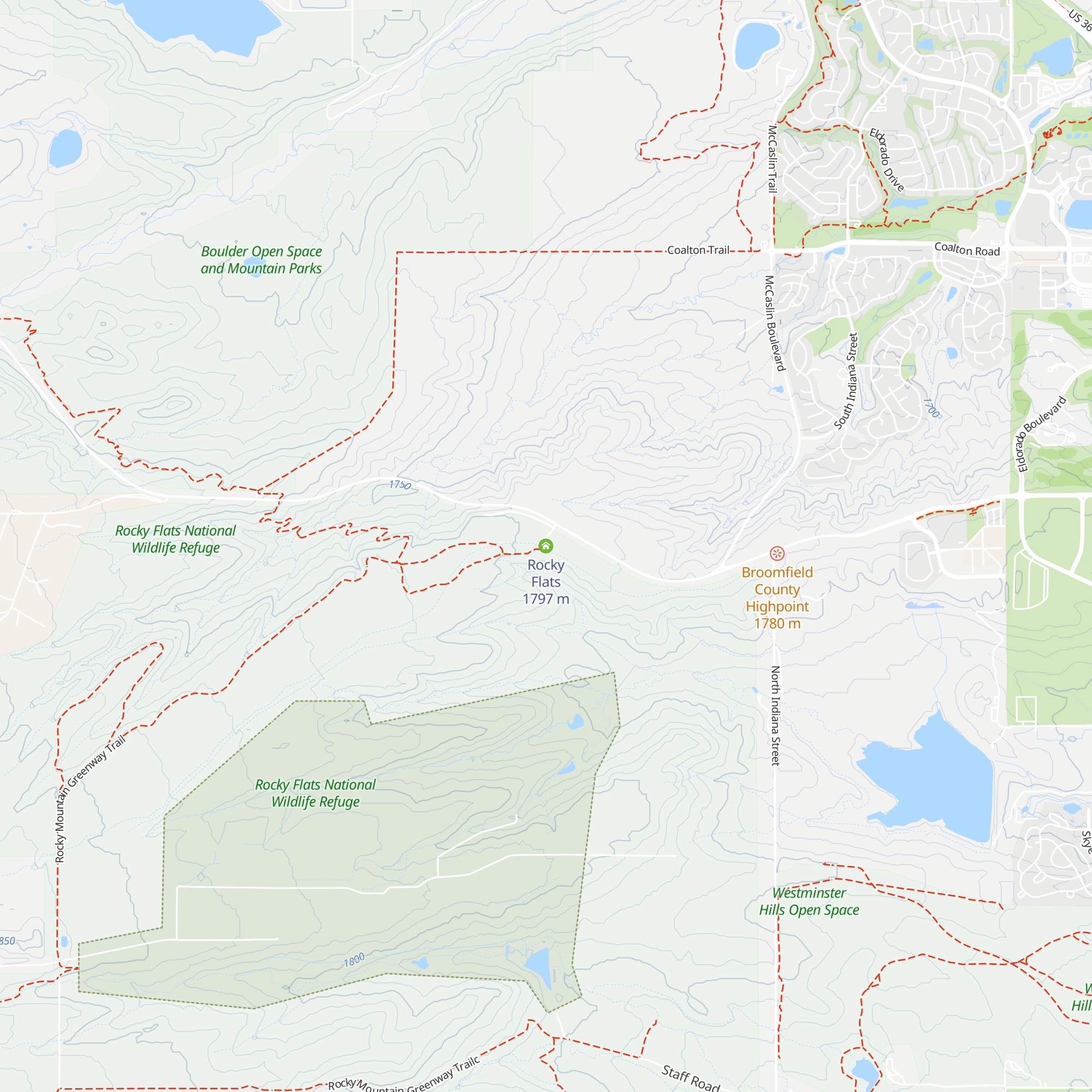 Rocky Flats map