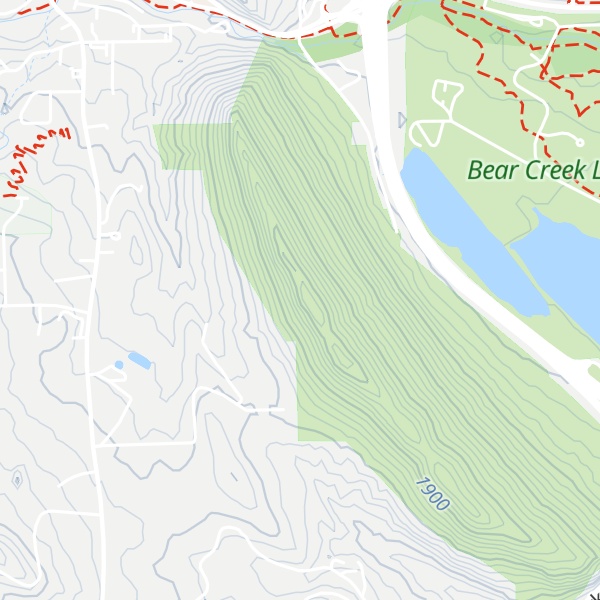 Map of Mount Glennon