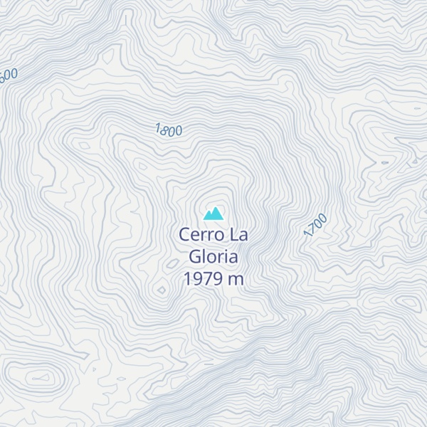 Map of Cerro La Gloria