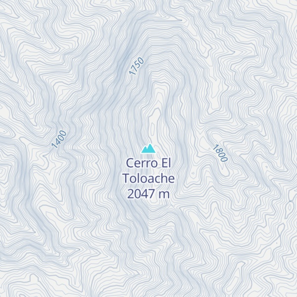 Map of Cerro El Toloache