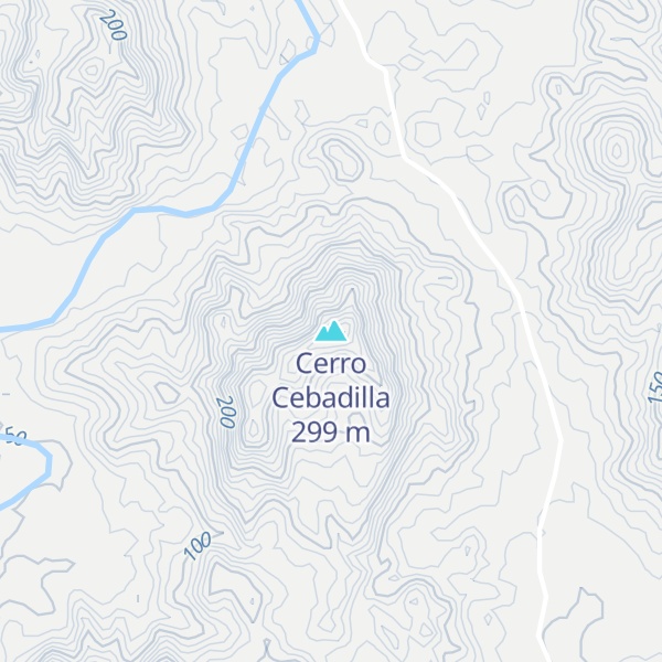 Map of Cerro Cebadilla