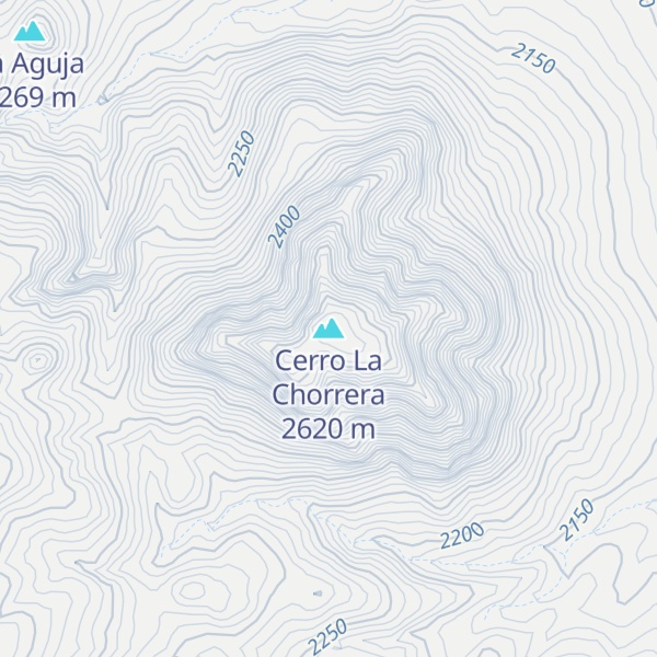 Map of Cerro La Chorrera