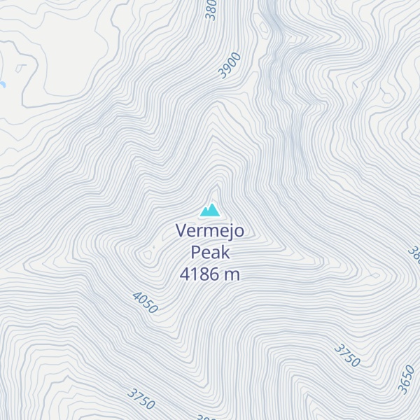 Map of Vermejo Peak