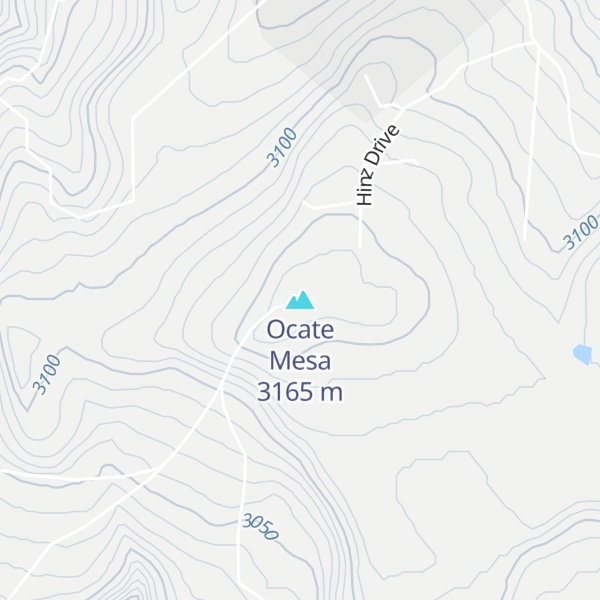 Map of Ocate Mesa