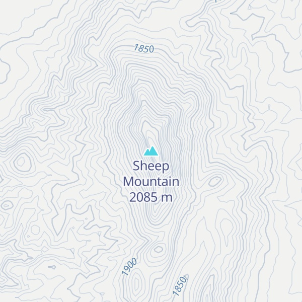Map of Sheep Mountain