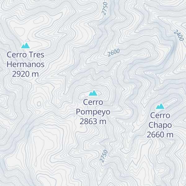 Map of Cerro Pompeyo