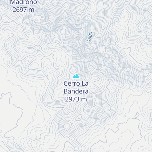 Map of Cerro La Bandera