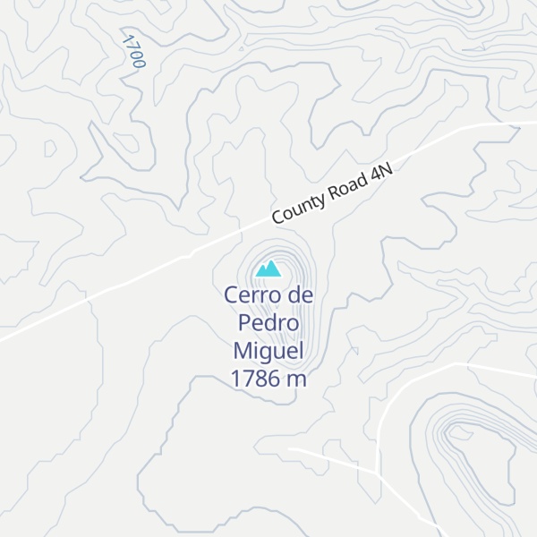 Map of Cerro de Pedro Miguel