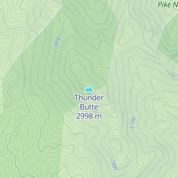 Map of Thunder Butte
