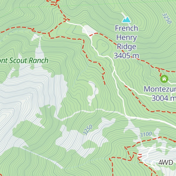 Map of Aztec Ridge