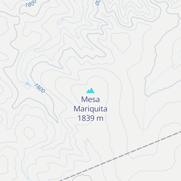 Map of Mesa Mariquita