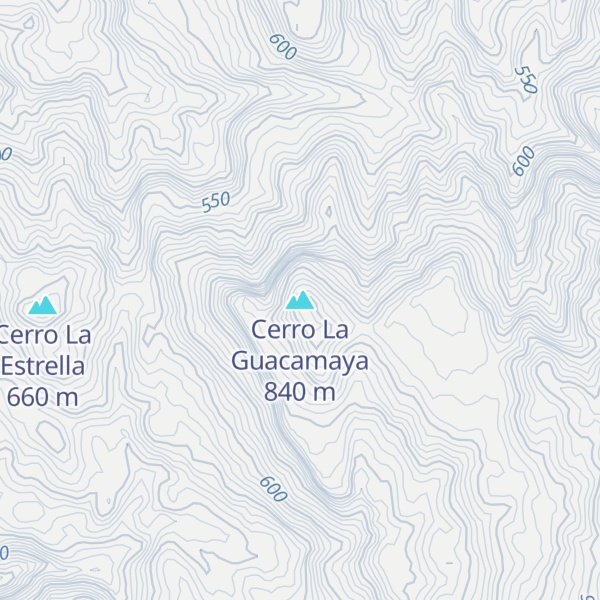 Map of Cerro La Guacamaya
