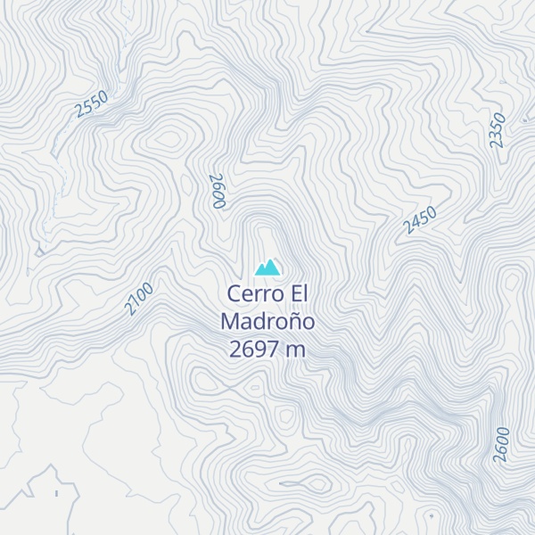 Map of Cerro El Madroño