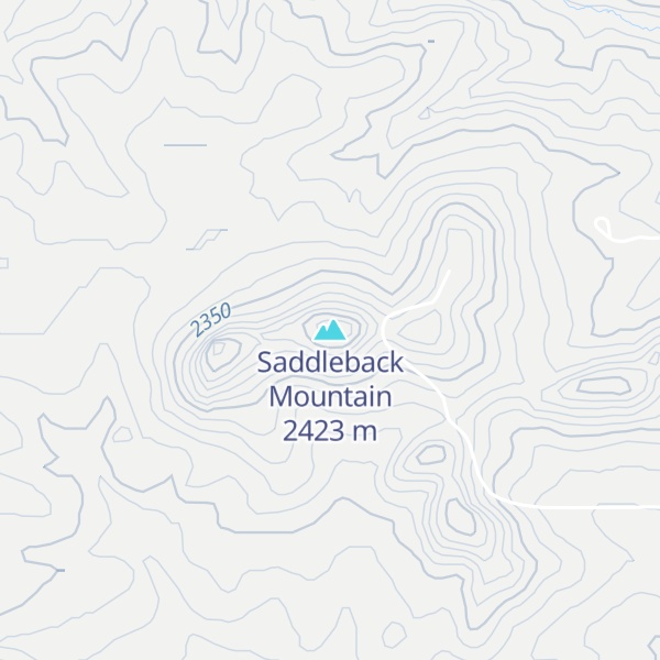 Map of Saddleback Mountain
