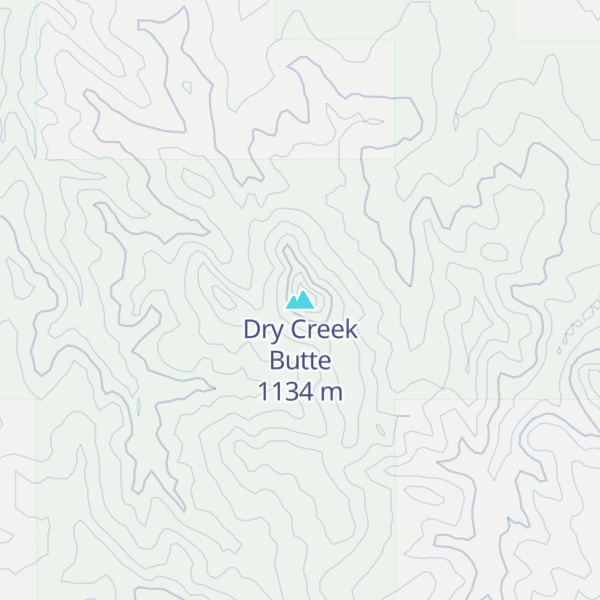 Map of Dry Creek Butte